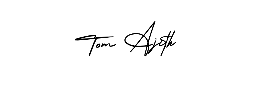 Make a beautiful signature design for name Tom Ajith. With this signature (AmerikaSignatureDemo-Regular) style, you can create a handwritten signature for free. Tom Ajith signature style 3 images and pictures png