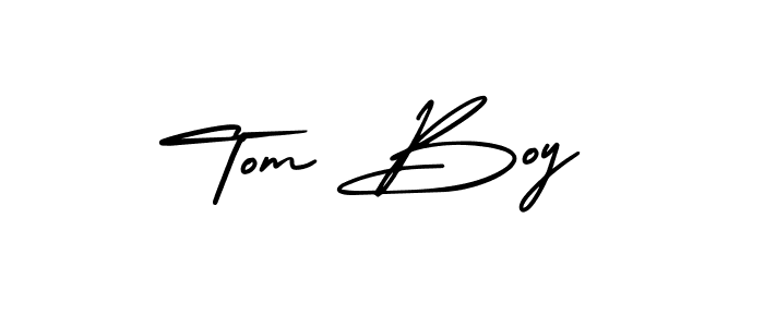 It looks lik you need a new signature style for name Tom Boy. Design unique handwritten (AmerikaSignatureDemo-Regular) signature with our free signature maker in just a few clicks. Tom Boy signature style 3 images and pictures png