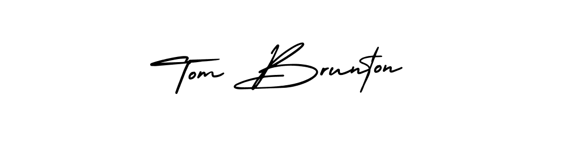 Check out images of Autograph of Tom Brunton name. Actor Tom Brunton Signature Style. AmerikaSignatureDemo-Regular is a professional sign style online. Tom Brunton signature style 3 images and pictures png