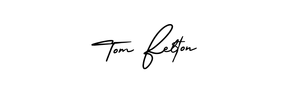 Make a beautiful signature design for name Tom Felton. With this signature (AmerikaSignatureDemo-Regular) style, you can create a handwritten signature for free. Tom Felton signature style 3 images and pictures png