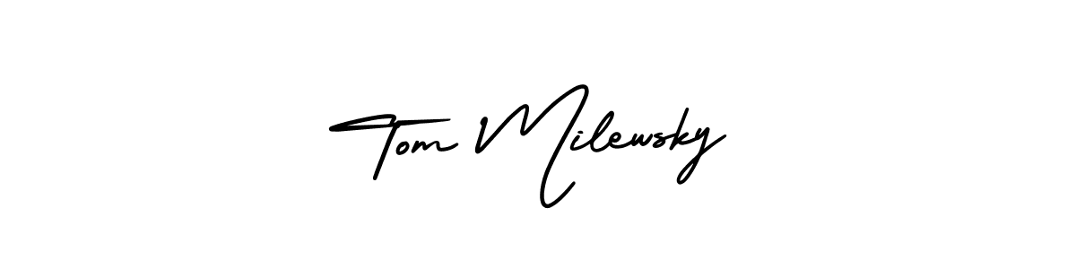 if you are searching for the best signature style for your name Tom Milewsky. so please give up your signature search. here we have designed multiple signature styles  using AmerikaSignatureDemo-Regular. Tom Milewsky signature style 3 images and pictures png