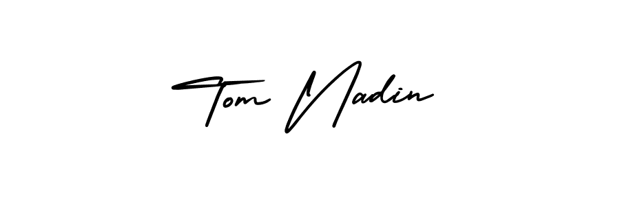 How to make Tom Nadin signature? AmerikaSignatureDemo-Regular is a professional autograph style. Create handwritten signature for Tom Nadin name. Tom Nadin signature style 3 images and pictures png