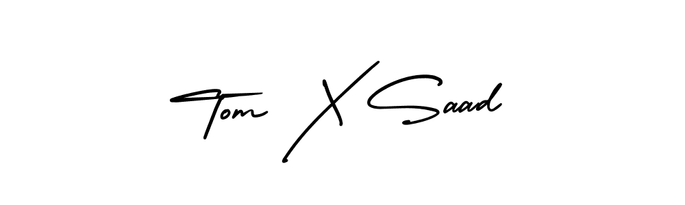 AmerikaSignatureDemo-Regular is a professional signature style that is perfect for those who want to add a touch of class to their signature. It is also a great choice for those who want to make their signature more unique. Get Tom X Saad name to fancy signature for free. Tom X Saad signature style 3 images and pictures png