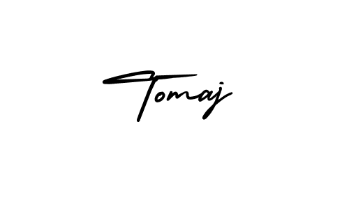 Make a beautiful signature design for name Tomaj. With this signature (AmerikaSignatureDemo-Regular) style, you can create a handwritten signature for free. Tomaj signature style 3 images and pictures png