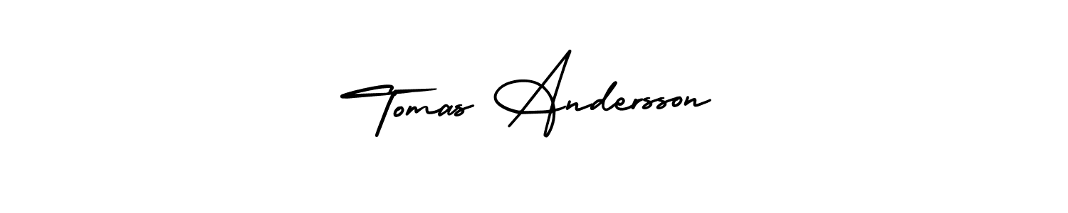 Tomas Andersson stylish signature style. Best Handwritten Sign (AmerikaSignatureDemo-Regular) for my name. Handwritten Signature Collection Ideas for my name Tomas Andersson. Tomas Andersson signature style 3 images and pictures png