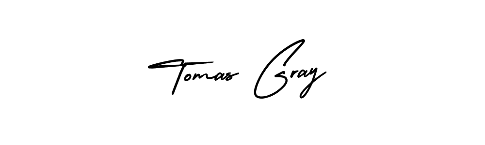 Make a beautiful signature design for name Tomas Gray. With this signature (AmerikaSignatureDemo-Regular) style, you can create a handwritten signature for free. Tomas Gray signature style 3 images and pictures png