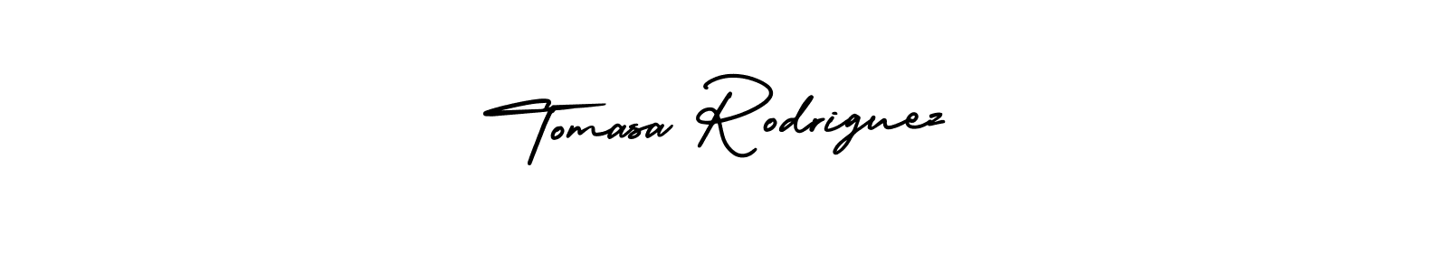 The best way (AmerikaSignatureDemo-Regular) to make a short signature is to pick only two or three words in your name. The name Tomasa Rodriguez include a total of six letters. For converting this name. Tomasa Rodriguez signature style 3 images and pictures png