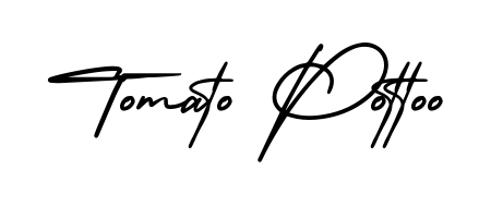 Turn your name Tomato Pottoo into a signature brand with AmerikaSignatureDemo-Regular styling. Download in standard PNG or transparent format anytime. Tomato Pottoo signature style 3 images and pictures png