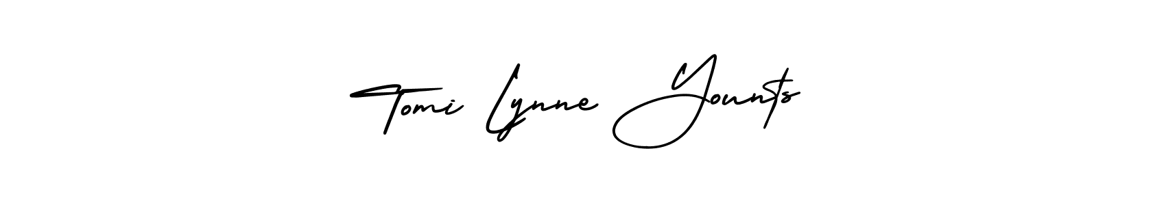 Make a short Tomi Lynne Younts signature style. Manage your documents anywhere anytime using AmerikaSignatureDemo-Regular. Create and add eSignatures, submit forms, share and send files easily. Tomi Lynne Younts signature style 3 images and pictures png