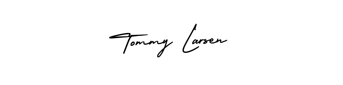 Make a short Tommy Larsen signature style. Manage your documents anywhere anytime using AmerikaSignatureDemo-Regular. Create and add eSignatures, submit forms, share and send files easily. Tommy Larsen signature style 3 images and pictures png