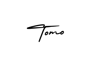 Use a signature maker to create a handwritten signature online. With this signature software, you can design (AmerikaSignatureDemo-Regular) your own signature for name Tomo. Tomo signature style 3 images and pictures png