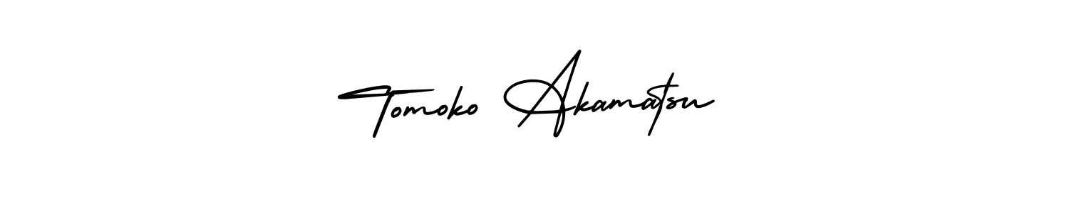 if you are searching for the best signature style for your name Tomoko Akamatsu. so please give up your signature search. here we have designed multiple signature styles  using AmerikaSignatureDemo-Regular. Tomoko Akamatsu signature style 3 images and pictures png