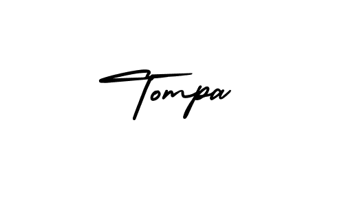 Design your own signature with our free online signature maker. With this signature software, you can create a handwritten (AmerikaSignatureDemo-Regular) signature for name Tompa. Tompa signature style 3 images and pictures png