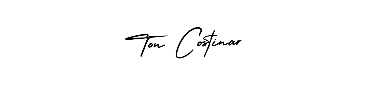 Also You can easily find your signature by using the search form. We will create Ton Costinar name handwritten signature images for you free of cost using AmerikaSignatureDemo-Regular sign style. Ton Costinar signature style 3 images and pictures png