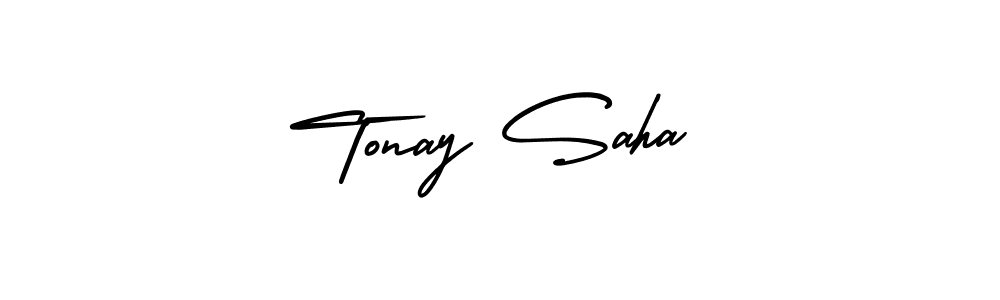 How to Draw Tonay Saha signature style? AmerikaSignatureDemo-Regular is a latest design signature styles for name Tonay Saha. Tonay Saha signature style 3 images and pictures png