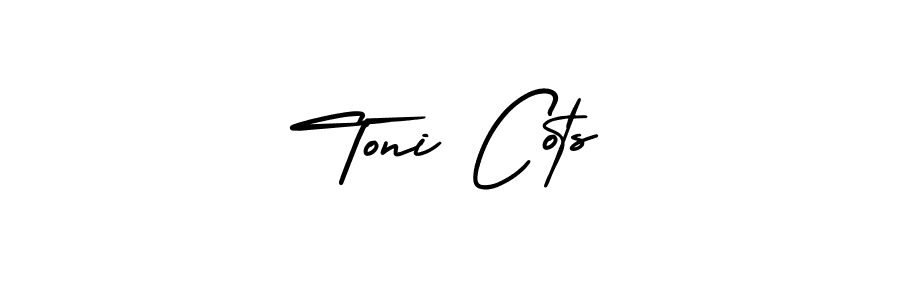How to make Toni Cots signature? AmerikaSignatureDemo-Regular is a professional autograph style. Create handwritten signature for Toni Cots name. Toni Cots signature style 3 images and pictures png