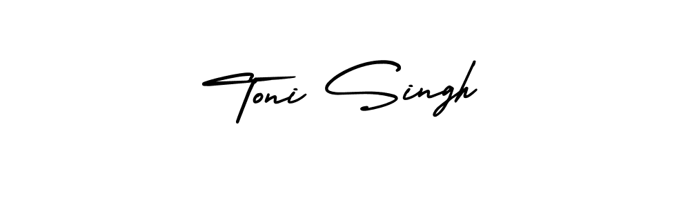 Make a beautiful signature design for name Toni Singh. With this signature (AmerikaSignatureDemo-Regular) style, you can create a handwritten signature for free. Toni Singh signature style 3 images and pictures png