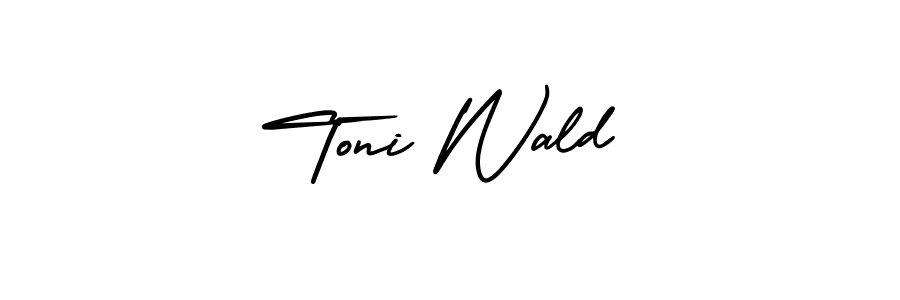 It looks lik you need a new signature style for name Toni Wald. Design unique handwritten (AmerikaSignatureDemo-Regular) signature with our free signature maker in just a few clicks. Toni Wald signature style 3 images and pictures png