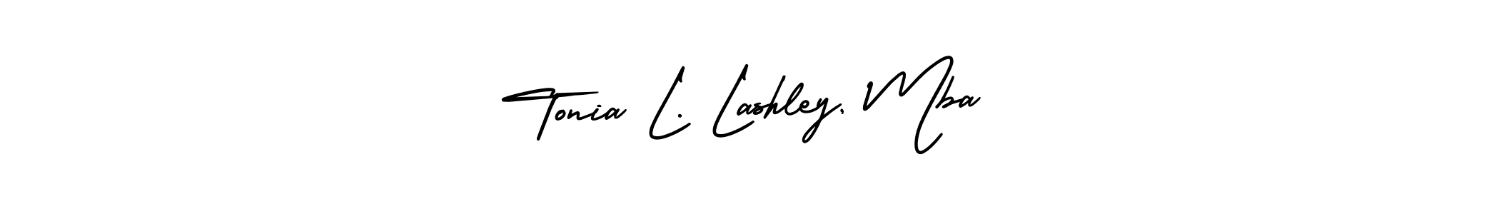 How to make Tonia L. Lashley, Mba signature? AmerikaSignatureDemo-Regular is a professional autograph style. Create handwritten signature for Tonia L. Lashley, Mba name. Tonia L. Lashley, Mba signature style 3 images and pictures png