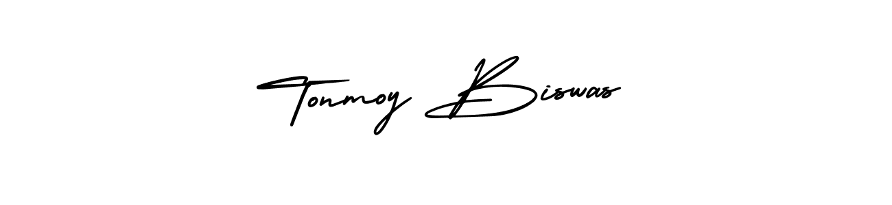 Also You can easily find your signature by using the search form. We will create Tonmoy Biswas name handwritten signature images for you free of cost using AmerikaSignatureDemo-Regular sign style. Tonmoy Biswas signature style 3 images and pictures png