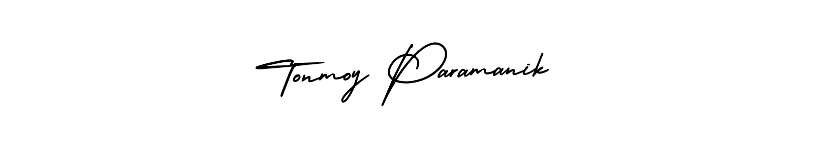 How to make Tonmoy Paramanik signature? AmerikaSignatureDemo-Regular is a professional autograph style. Create handwritten signature for Tonmoy Paramanik name. Tonmoy Paramanik signature style 3 images and pictures png