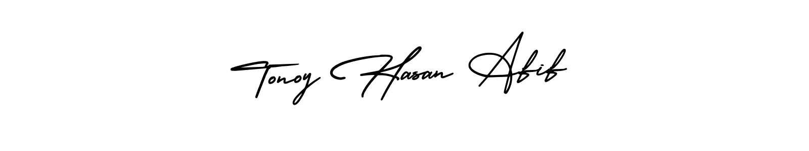 Tonoy Hasan Afif stylish signature style. Best Handwritten Sign (AmerikaSignatureDemo-Regular) for my name. Handwritten Signature Collection Ideas for my name Tonoy Hasan Afif. Tonoy Hasan Afif signature style 3 images and pictures png