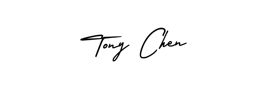 Design your own signature with our free online signature maker. With this signature software, you can create a handwritten (AmerikaSignatureDemo-Regular) signature for name Tony Chen. Tony Chen signature style 3 images and pictures png