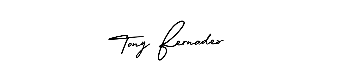 Create a beautiful signature design for name Tony Fernades. With this signature (AmerikaSignatureDemo-Regular) fonts, you can make a handwritten signature for free. Tony Fernades signature style 3 images and pictures png