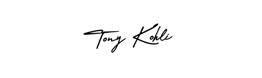 Create a beautiful signature design for name Tony Kohli. With this signature (AmerikaSignatureDemo-Regular) fonts, you can make a handwritten signature for free. Tony Kohli signature style 3 images and pictures png
