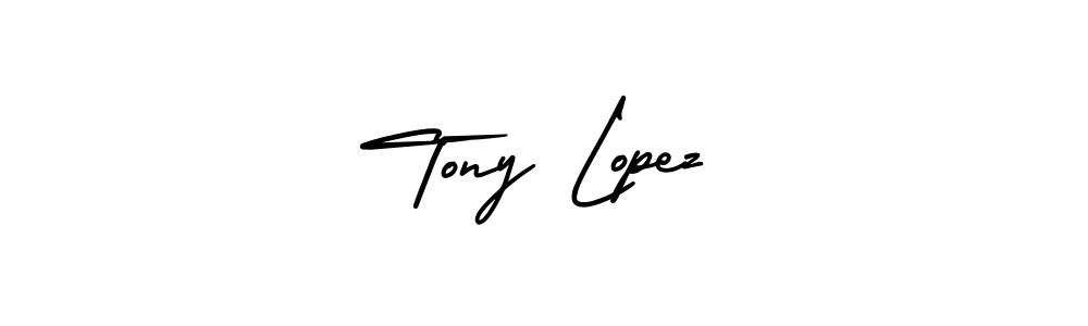 Design your own signature with our free online signature maker. With this signature software, you can create a handwritten (AmerikaSignatureDemo-Regular) signature for name Tony Lopez. Tony Lopez signature style 3 images and pictures png