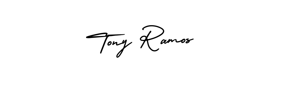 You should practise on your own different ways (AmerikaSignatureDemo-Regular) to write your name (Tony Ramos) in signature. don't let someone else do it for you. Tony Ramos signature style 3 images and pictures png