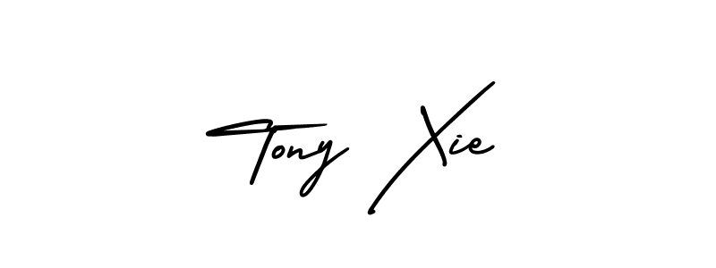Use a signature maker to create a handwritten signature online. With this signature software, you can design (AmerikaSignatureDemo-Regular) your own signature for name Tony Xie. Tony Xie signature style 3 images and pictures png
