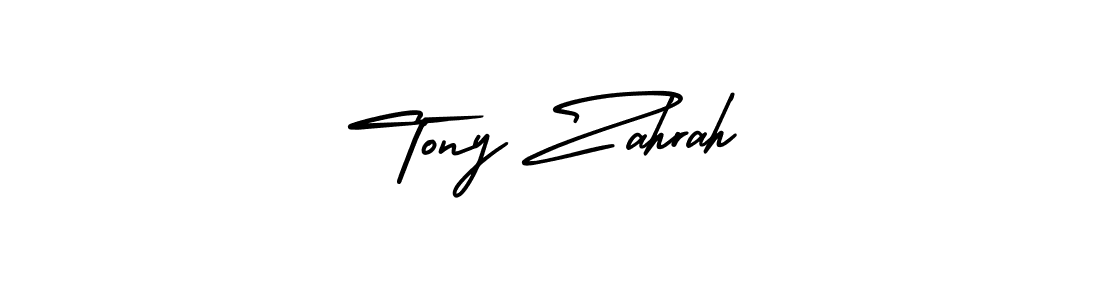 Design your own signature with our free online signature maker. With this signature software, you can create a handwritten (AmerikaSignatureDemo-Regular) signature for name Tony Zahrah. Tony Zahrah signature style 3 images and pictures png