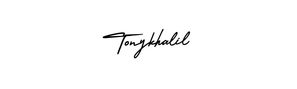 Make a beautiful signature design for name Tonykhalil. With this signature (AmerikaSignatureDemo-Regular) style, you can create a handwritten signature for free. Tonykhalil signature style 3 images and pictures png