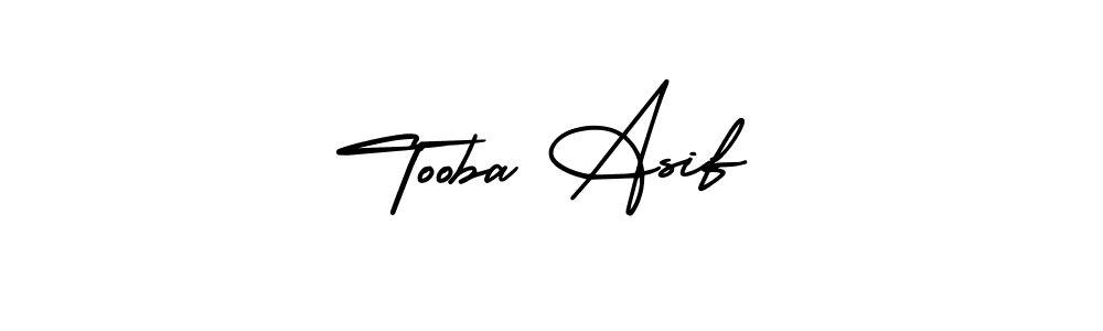 Create a beautiful signature design for name Tooba Asif. With this signature (AmerikaSignatureDemo-Regular) fonts, you can make a handwritten signature for free. Tooba Asif signature style 3 images and pictures png