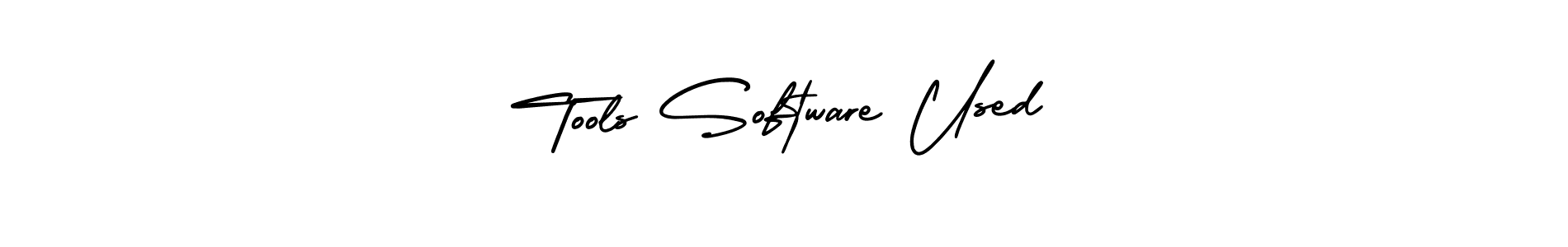 Use a signature maker to create a handwritten signature online. With this signature software, you can design (AmerikaSignatureDemo-Regular) your own signature for name Tools Software Used. Tools Software Used signature style 3 images and pictures png