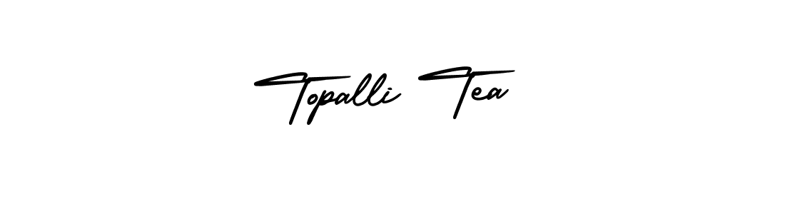 How to Draw Topalli Tea signature style? AmerikaSignatureDemo-Regular is a latest design signature styles for name Topalli Tea. Topalli Tea signature style 3 images and pictures png