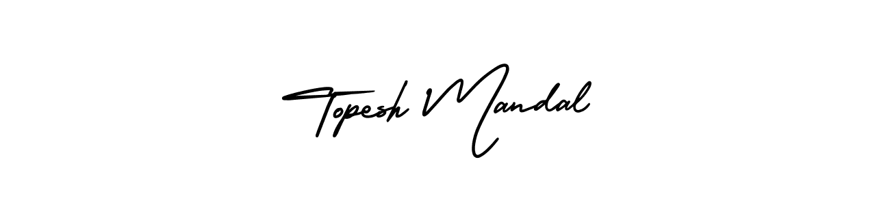 AmerikaSignatureDemo-Regular is a professional signature style that is perfect for those who want to add a touch of class to their signature. It is also a great choice for those who want to make their signature more unique. Get Topesh Mandal name to fancy signature for free. Topesh Mandal signature style 3 images and pictures png