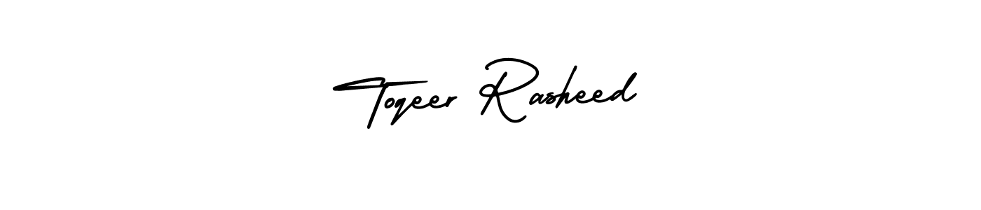 Make a beautiful signature design for name Toqeer Rasheed. Use this online signature maker to create a handwritten signature for free. Toqeer Rasheed signature style 3 images and pictures png