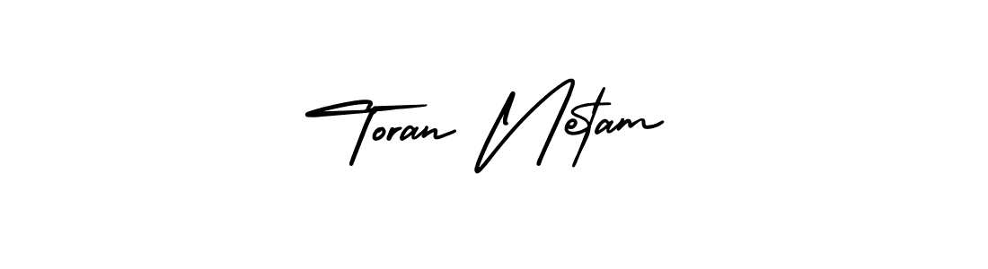 Design your own signature with our free online signature maker. With this signature software, you can create a handwritten (AmerikaSignatureDemo-Regular) signature for name Toran Netam. Toran Netam signature style 3 images and pictures png