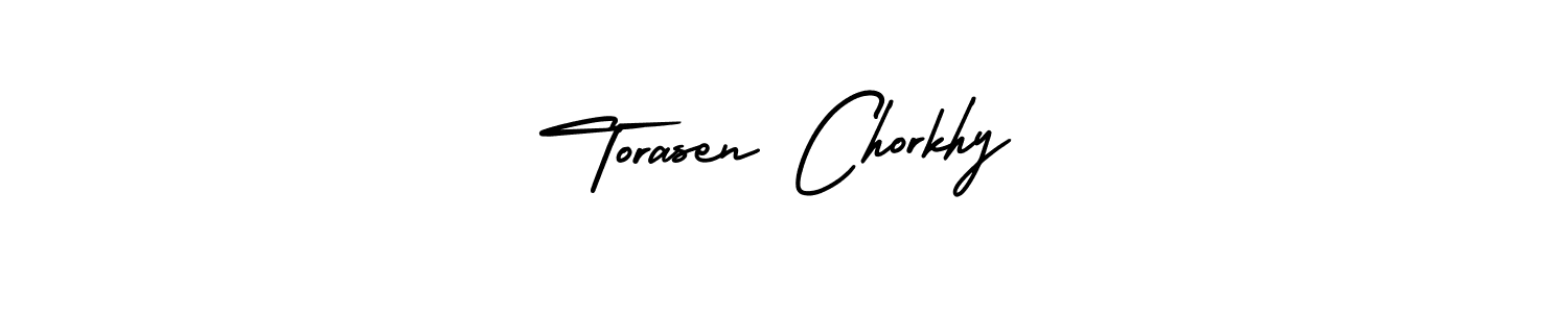 Best and Professional Signature Style for Torasen Chorkhy. AmerikaSignatureDemo-Regular Best Signature Style Collection. Torasen Chorkhy signature style 3 images and pictures png