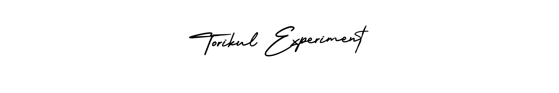 It looks lik you need a new signature style for name Torikul Experiment. Design unique handwritten (AmerikaSignatureDemo-Regular) signature with our free signature maker in just a few clicks. Torikul Experiment signature style 3 images and pictures png