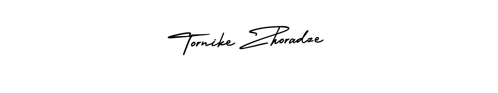 How to make Tornike Zhoradze name signature. Use AmerikaSignatureDemo-Regular style for creating short signs online. This is the latest handwritten sign. Tornike Zhoradze signature style 3 images and pictures png