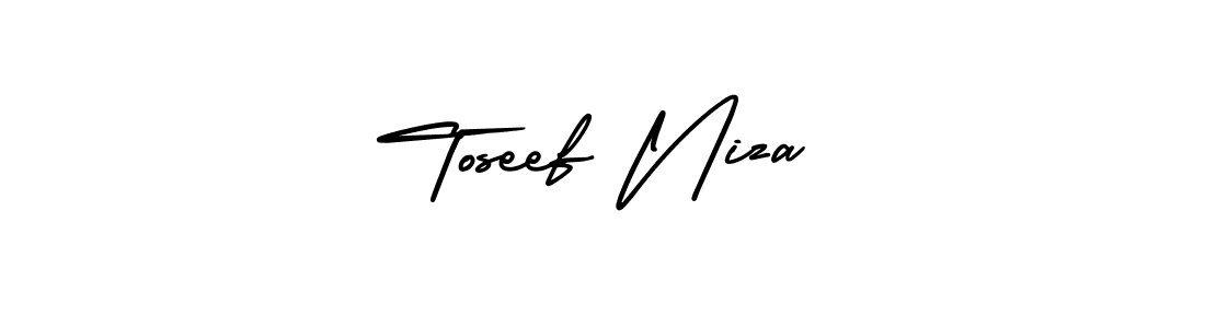 You can use this online signature creator to create a handwritten signature for the name Toseef Niza. This is the best online autograph maker. Toseef Niza signature style 3 images and pictures png