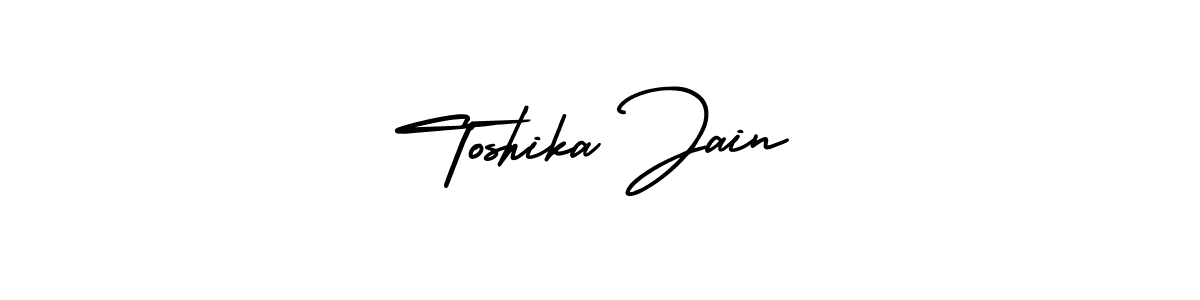 Check out images of Autograph of Toshika Jain name. Actor Toshika Jain Signature Style. AmerikaSignatureDemo-Regular is a professional sign style online. Toshika Jain signature style 3 images and pictures png