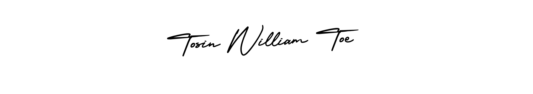 Design your own signature with our free online signature maker. With this signature software, you can create a handwritten (AmerikaSignatureDemo-Regular) signature for name Tosin William Toe. Tosin William Toe signature style 3 images and pictures png