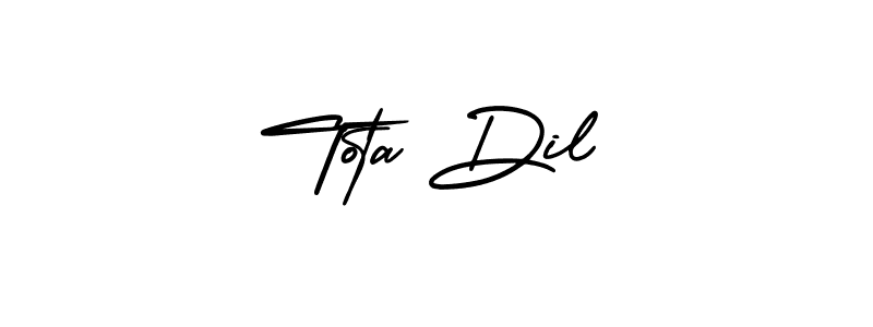 Also You can easily find your signature by using the search form. We will create Tota Dil name handwritten signature images for you free of cost using AmerikaSignatureDemo-Regular sign style. Tota Dil signature style 3 images and pictures png