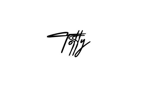 How to make Totty signature? AmerikaSignatureDemo-Regular is a professional autograph style. Create handwritten signature for Totty name. Totty signature style 3 images and pictures png