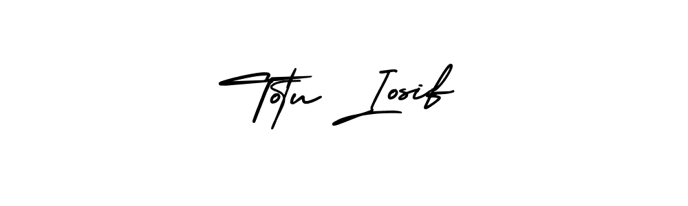 Totu Iosif stylish signature style. Best Handwritten Sign (AmerikaSignatureDemo-Regular) for my name. Handwritten Signature Collection Ideas for my name Totu Iosif. Totu Iosif signature style 3 images and pictures png