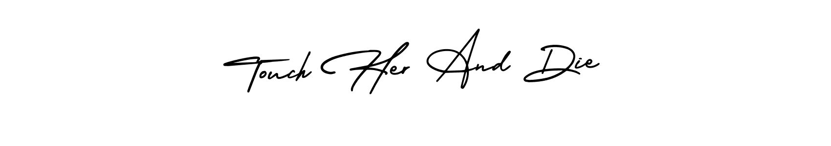 Here are the top 10 professional signature styles for the name Touch Her And Die. These are the best autograph styles you can use for your name. Touch Her And Die signature style 3 images and pictures png